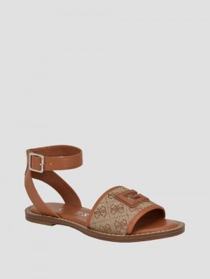 Guess Shay Slide Sandals Bruin | GUESS-SN29606