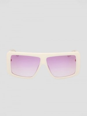 Guess Shield Chain-Link Sunglasses Roze | GUESS-SN30065