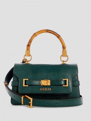 Guess Sibel Top-Handle Flap Bag Groen | GUESS-SN28677