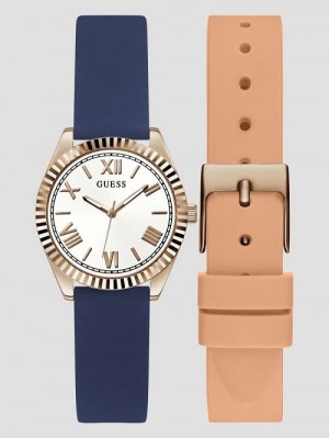Guess Silicon Analog Watch Goud | GUESS-SN29984