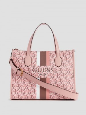Guess Silvana G Cube Tote Roze | GUESS-SN29392