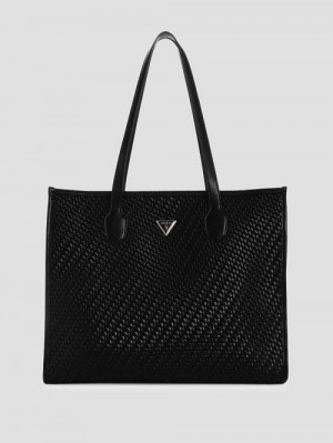 Guess Silvana Girlfriend Tote Zwart | GUESS-SN29183