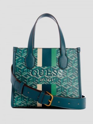Guess Silvana Mini Totes Groen | GUESS-SN28889
