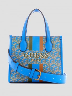 Guess Silvana Mini Totes Turquoise | GUESS-SN28803