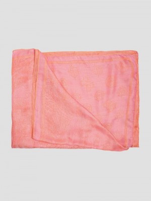 Guess Silvana Quattro G Scarf Roze | GUESS-SN30190
