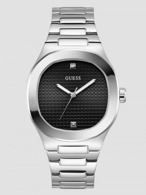 Guess Silver-Tone Analog Watch Zilver | GUESS-SN31667