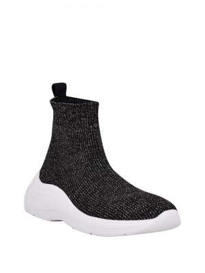 Guess Sindera Shimmer Sock Sneakers Zilver | GUESS-SN29541
