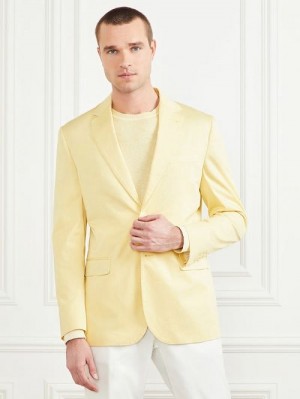 Guess Single Breasted Blazer Geel | GUESS-SN30729