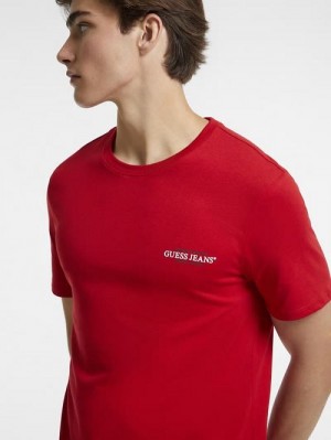 Guess Slim American Tradition Tee Rood | GUESS-SN30652
