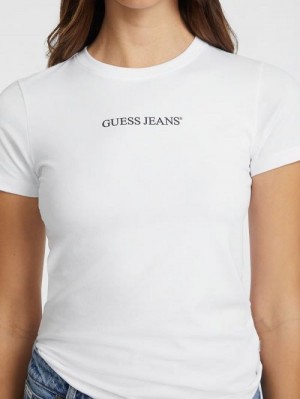 Guess Slim Logo Tee Wit | GUESS-SN27169
