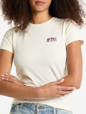 Guess Slim Logo Tee Wit | GUESS-SN27292