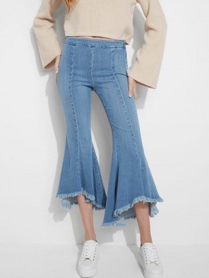 Guess Sofia 1981 High-Rise Flared Jeans Blauw | GUESS-SN26554