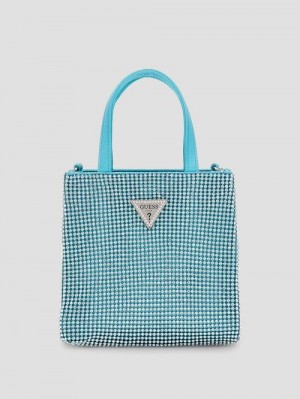 Guess Sofia Crystal Tote Blauw | GUESS-SN29372
