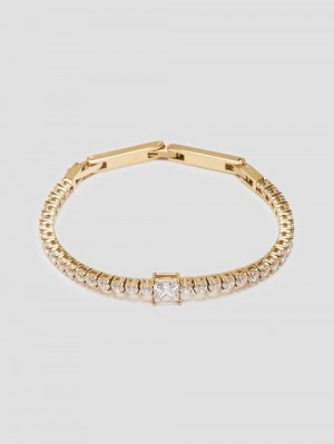 Guess Solitaire Tennis Bracelet Goud | GUESS-SN30322