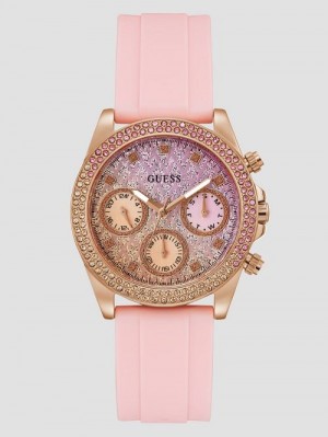 Guess Sparkling Pink Limited-Edition Watch Roze | GUESS-SN30041