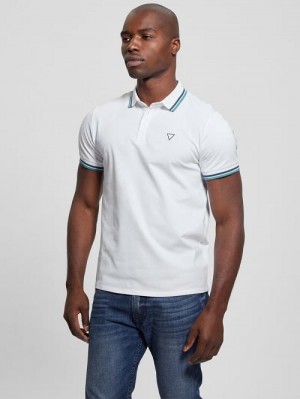 Guess Sports Pique Polo Wit | GUESS-SN31210