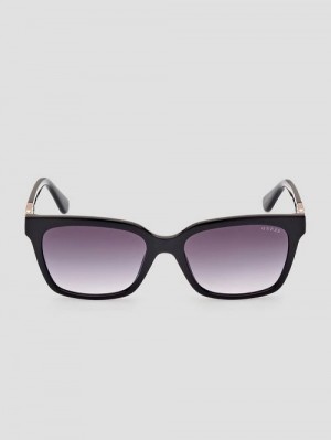 Guess Square Plastic Sunglasses Zwart | GUESS-SN30064