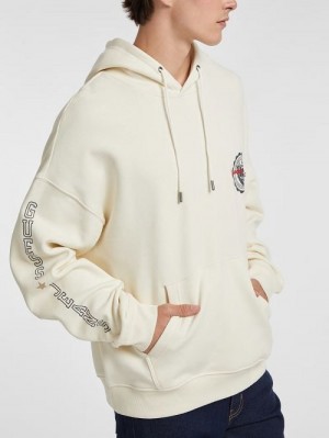 Guess Stamp Logo Hoodie Wit | GUESS-SN30913