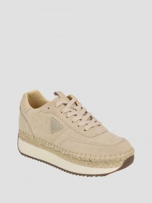 Guess Stefen Espadrille Joggers Beige | GUESS-SN29515