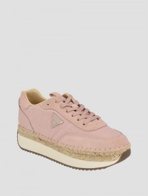 Guess Stefen Espadrille Joggers Beige | GUESS-SN29536