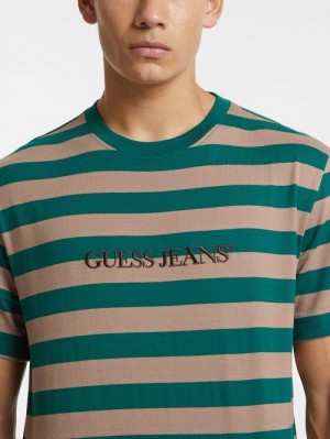 Guess Striped Logo Tee Multi | GUESS-SN30648