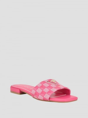 Guess Tamed Triangle Sandals Roze | GUESS-SN29628