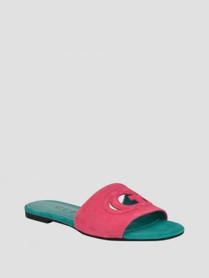 Guess Tashia Cutout Sandals Roze | GUESS-SN29609