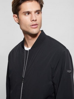 Guess Tech-Stretch Flight Jacket Zwart | GUESS-SN30738