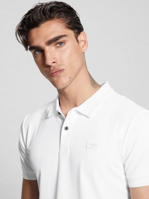 Guess Tech-Stretch Polo Wit | GUESS-SN31274