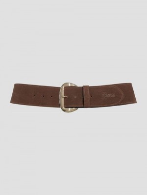 Guess Thalia Suede Belt Bruin | GUESS-SN30219