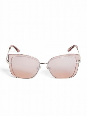 Guess Tinted Cat-Eye Sunglasses Roze | GUESS-SN30073