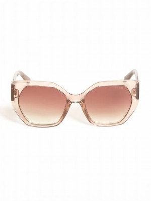 Guess Triangle Geometric Sunglasses Bruin | GUESS-SN30082