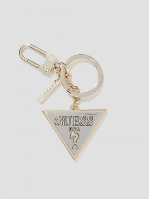 Guess Triangle Keychain Zilver | GUESS-SN30137
