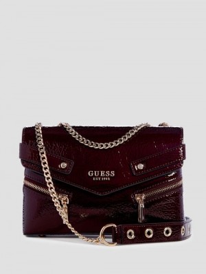 Guess Trissa Convertible Crossbody Rood | GUESS-SN29048