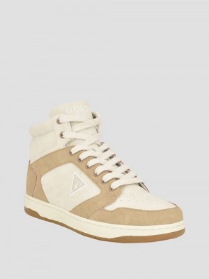 Guess Tubulo Triangle High-Top Sneakers Bruin | GUESS-SN31880
