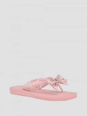 Guess Tuta Bowtie Sandals Roze | GUESS-SN29719
