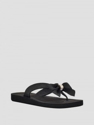 Guess Tuta Bowtie Sandals Zwart | GUESS-SN29709