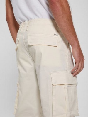 Guess Twill Cargo Relaxed Pants Wit | GUESS-SN31443