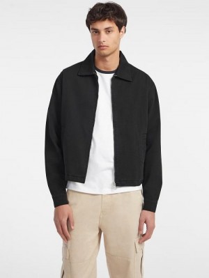 Guess Twill Jacket Zwart | GUESS-SN30819
