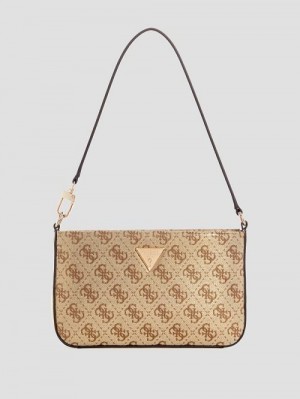 Guess Twiller Quattro G Mini Shoulder Bag Goud | GUESS-SN29166