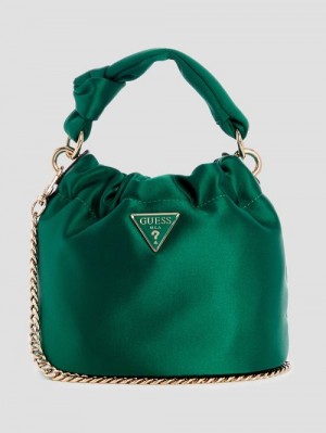 Guess Twiller Top Handle Pouch Bag Groen | GUESS-SN28976