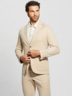Guess Tyron Blazer Beige | GUESS-SN30798