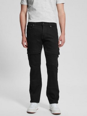 Guess Utility Cargo Jeans Zwart | GUESS-SN30382
