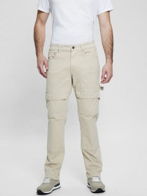 Guess Utility Cargo Pants Beige | GUESS-SN31403