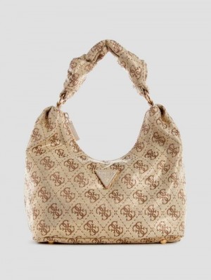 Guess Velina Quattro G Hobo Bag Blauw | GUESS-SN29165