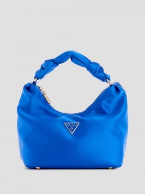 Guess Velina Satin Hobo Bag Geel | GUESS-SN29146