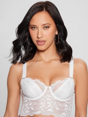 Guess Vesna Lace Bustier Wit | GUESS-SN27123