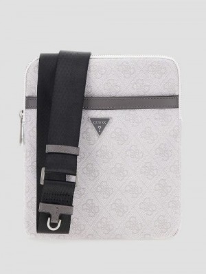 Guess Vezzola Smart Flat Crossbody Zwart Wit | GUESS-SN31712