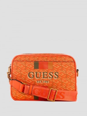 Guess Vikky Camera Bag Oranje | GUESS-SN28944