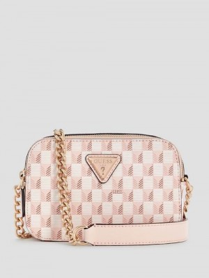 Guess Vikky II Crossbody Camera Bag Roze | GUESS-SN28952